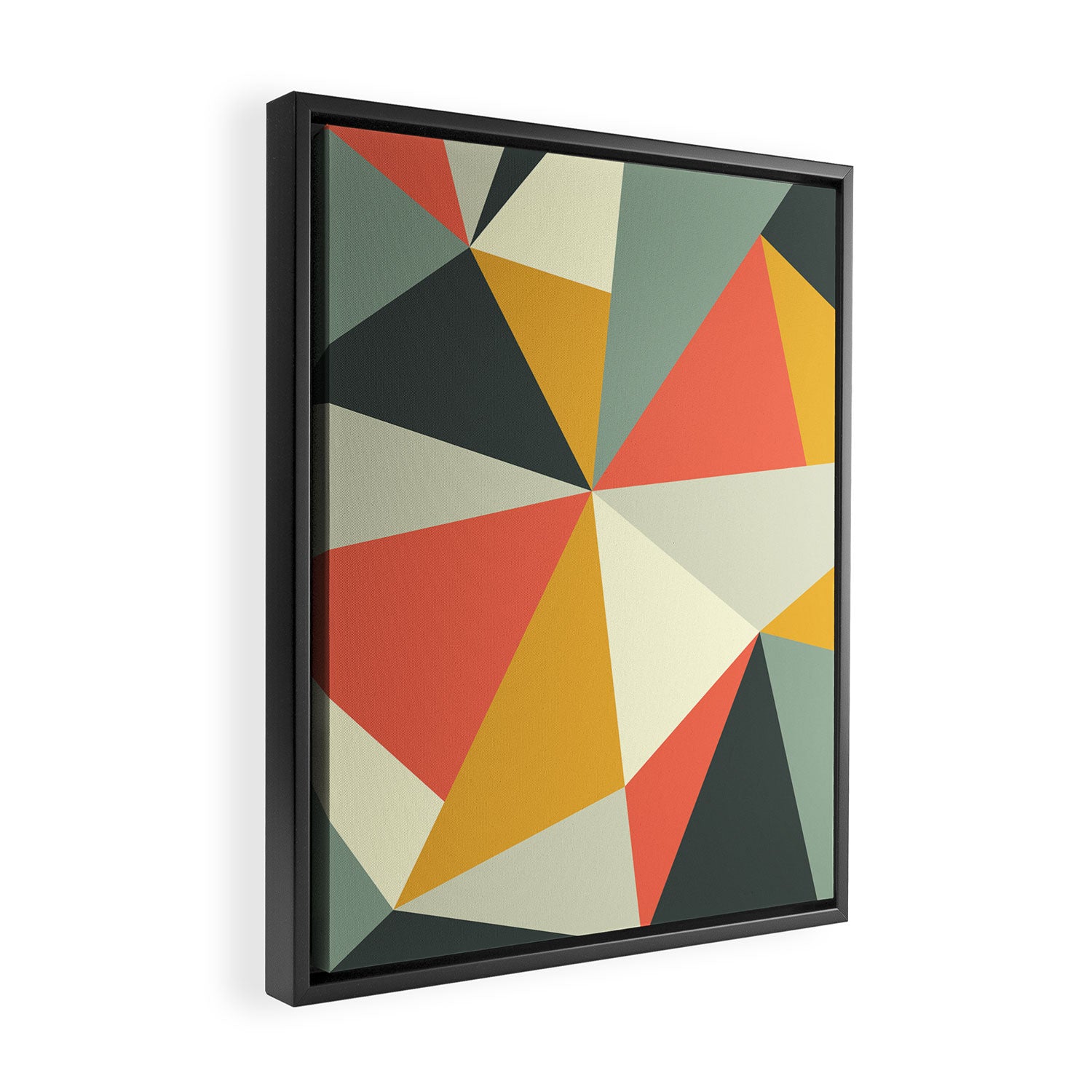 Mid Century 01 Framed Canvas Print Gallery Image 2
