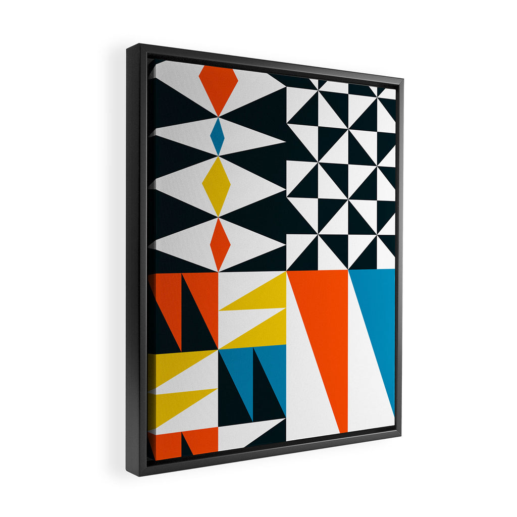 Mid Century 02 Framed Canvas Print Gallery Image 2