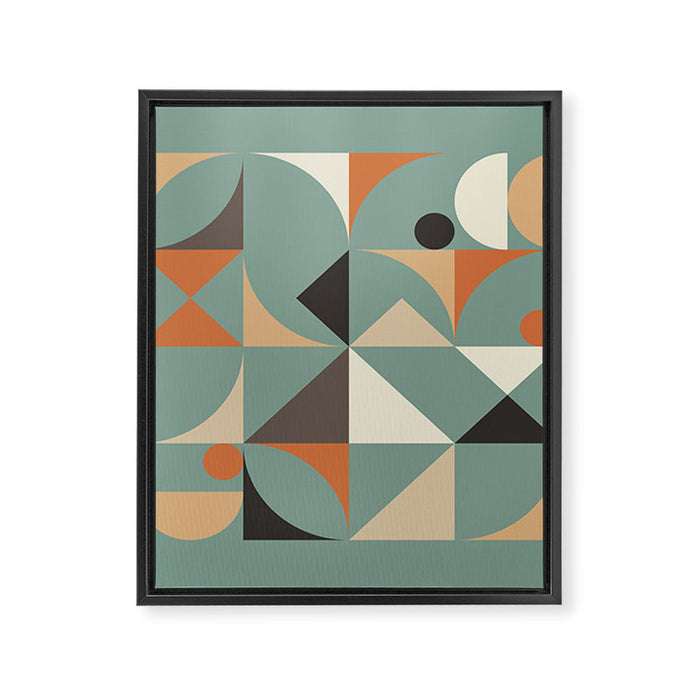 Mid Century 07C Framed Canvas Print Gallery Image 1
