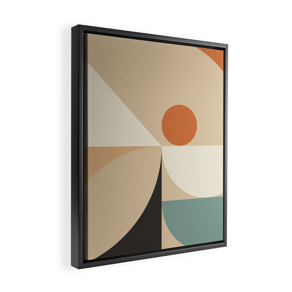 Mid Century 08B Framed Canvas Print Gallery Image 2