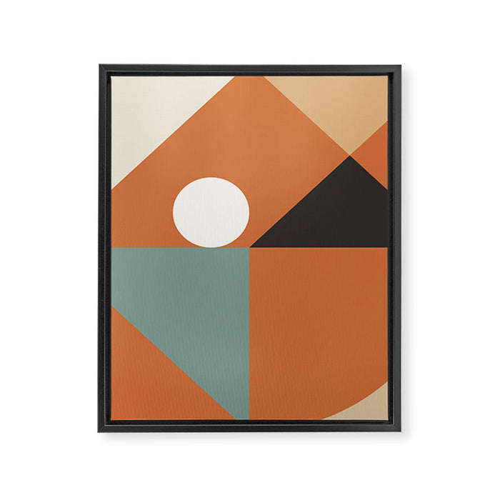 Mid Century 08D Framed Canvas Print Gallery Image 1