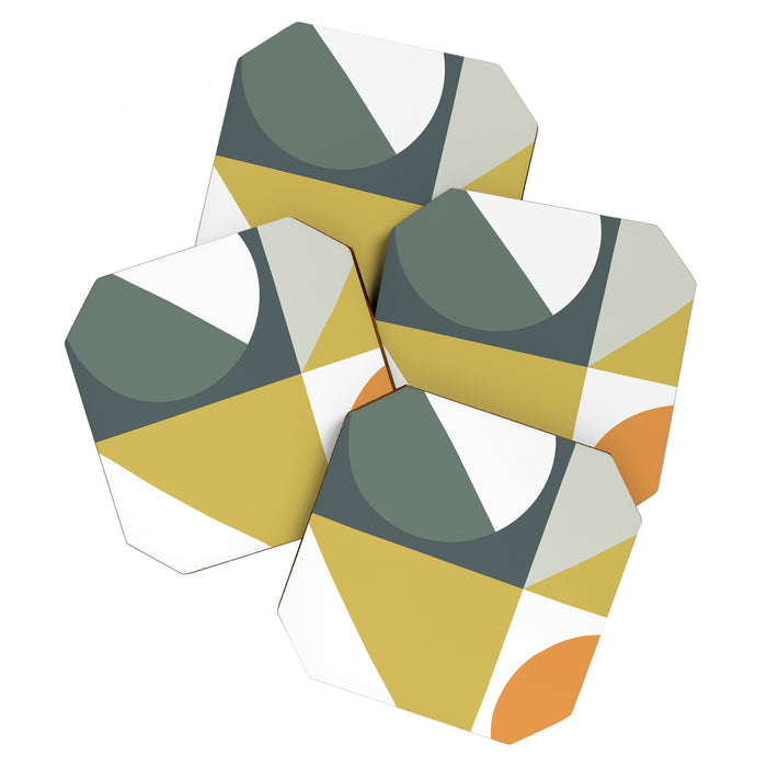 Mid Century Geometric 01 Coaster Gallery Image 1