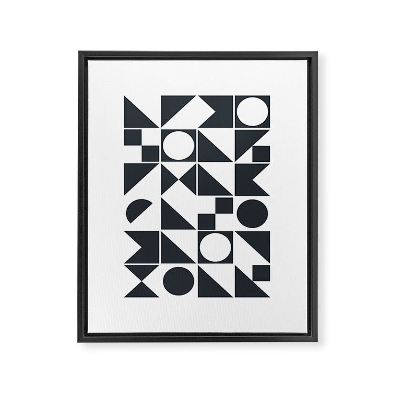 Mid Century Geometric 10 Framed Canvas Print Gallery Image 6