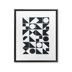 Mid Century Geometric 10 Framed Canvas Print Gallery Image 6