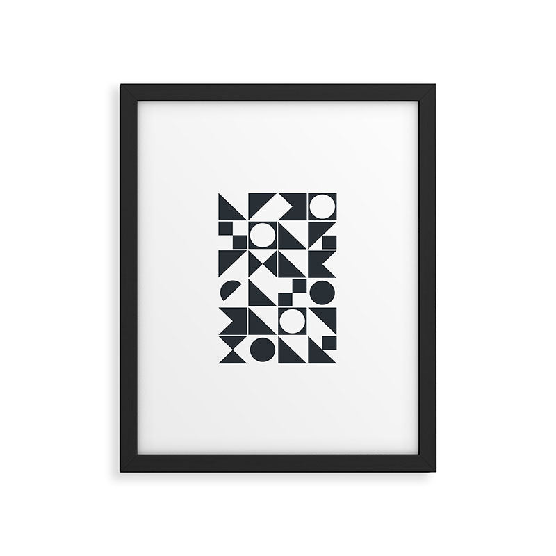 Mid Century Geometric 10 Framed Art Print Gallery Image 5