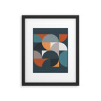 Mid Century Geometric 11/2 Framed Art Print Gallery Image 6