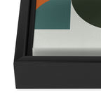 Mid Century Geometric 12 Framed Canvas Print Gallery Image 3