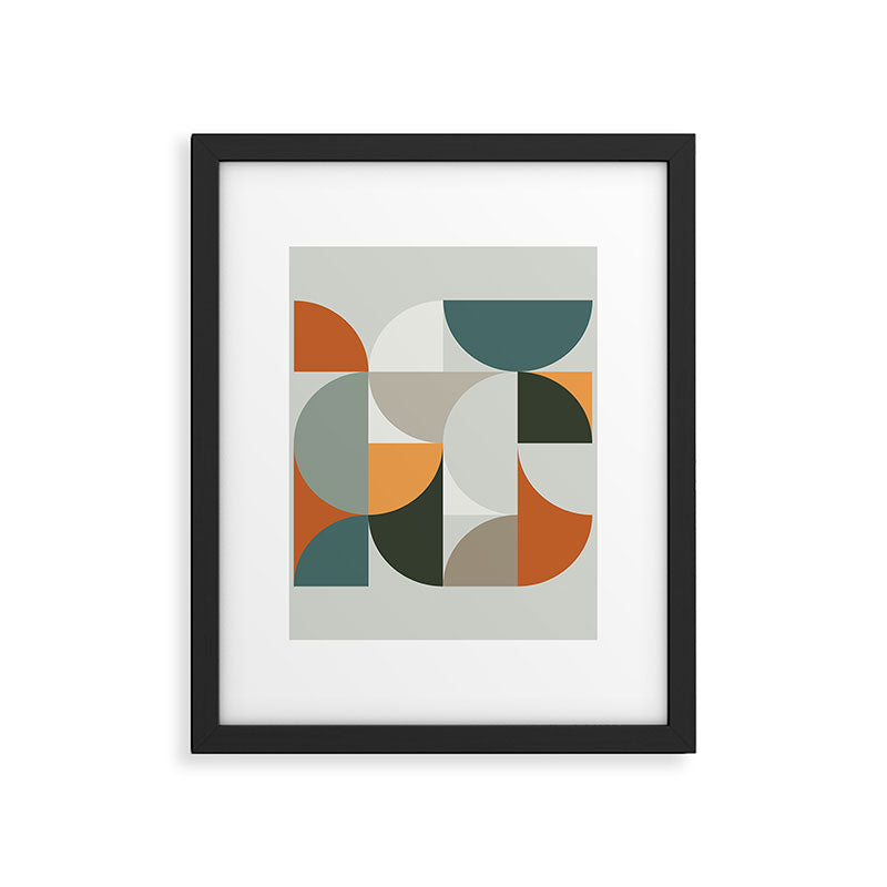 Mid Century Geometric 12 Framed Art Print Gallery Image 4