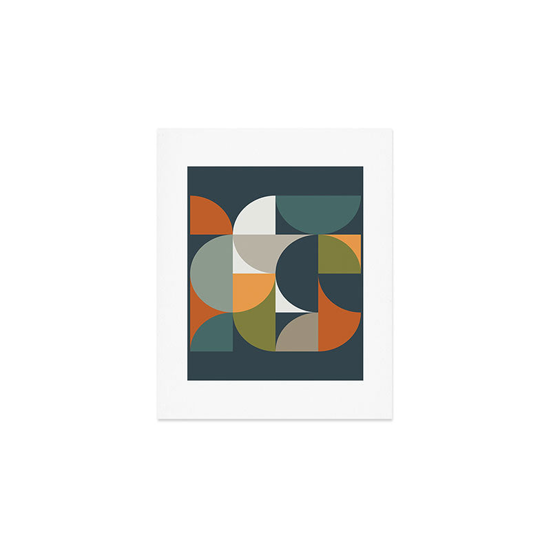 Mid Century Geometric 12/2 Art Print Gallery Image 1