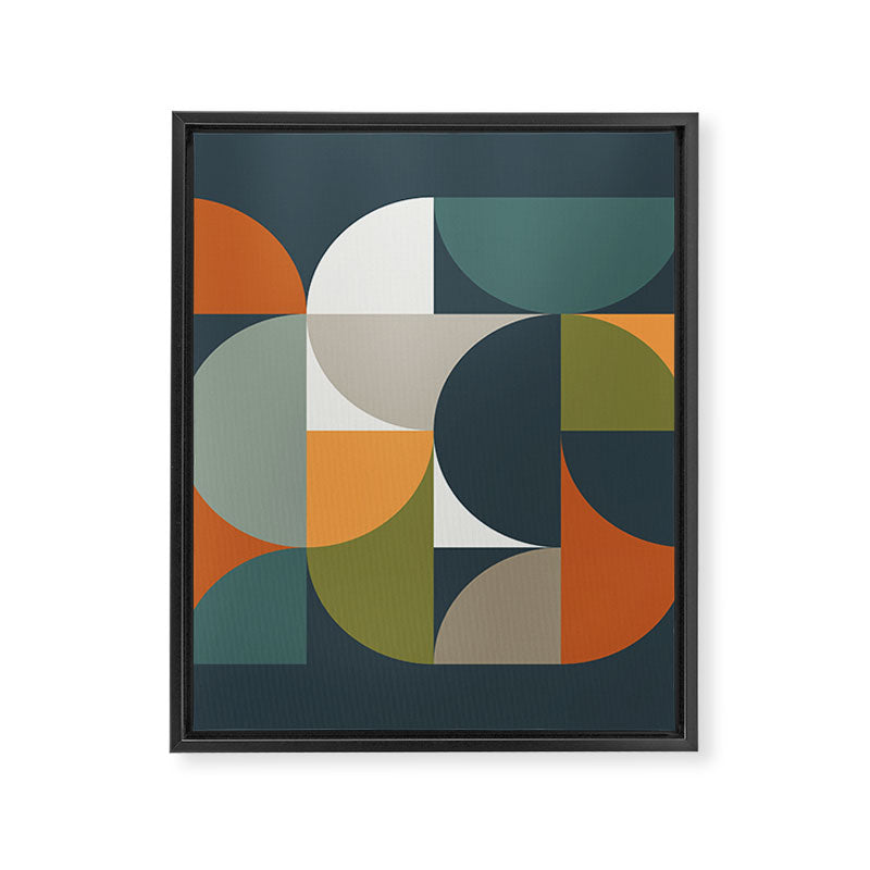 Mid Century Geometric 12/2 Framed Canvas Print Gallery Image 8