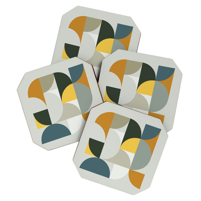 Mid Century Geometric 13 Coaster Gallery Image 1