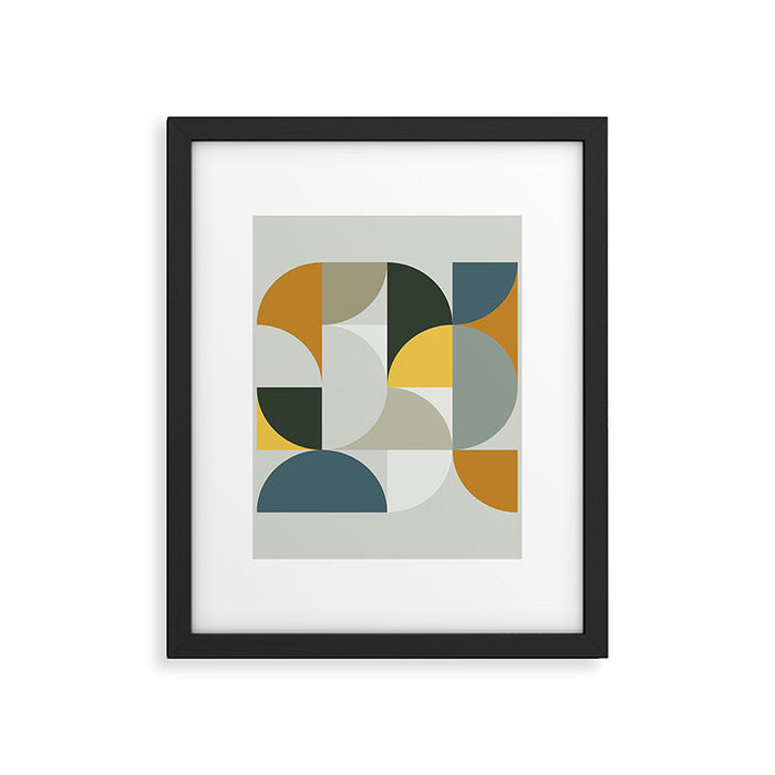 Mid Century Geometric 13 Framed Art Print Gallery Image 1