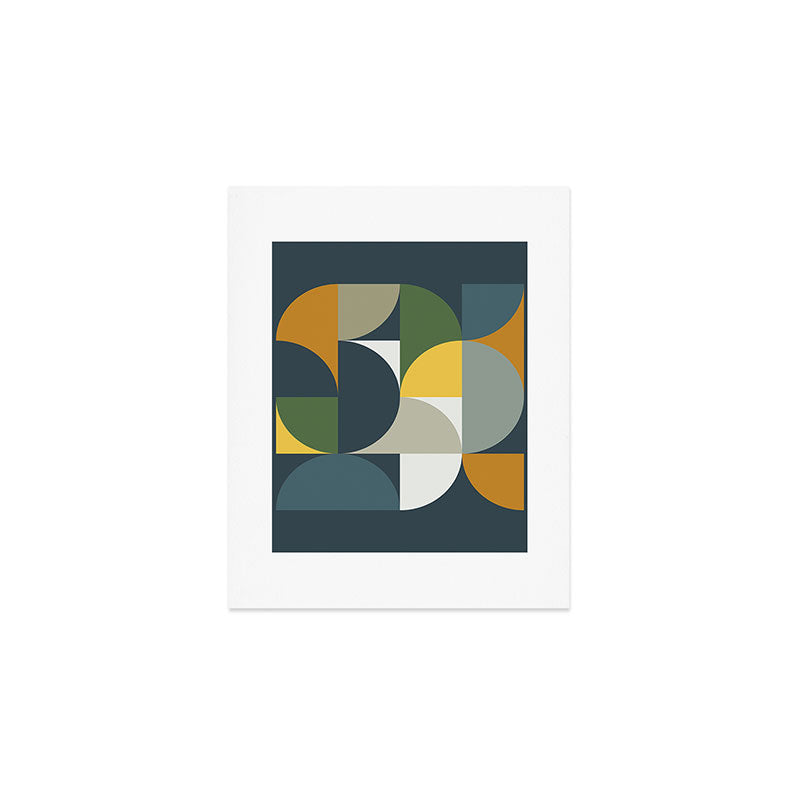 Mid Century Geometric 13/2 Art Print Gallery Image 1