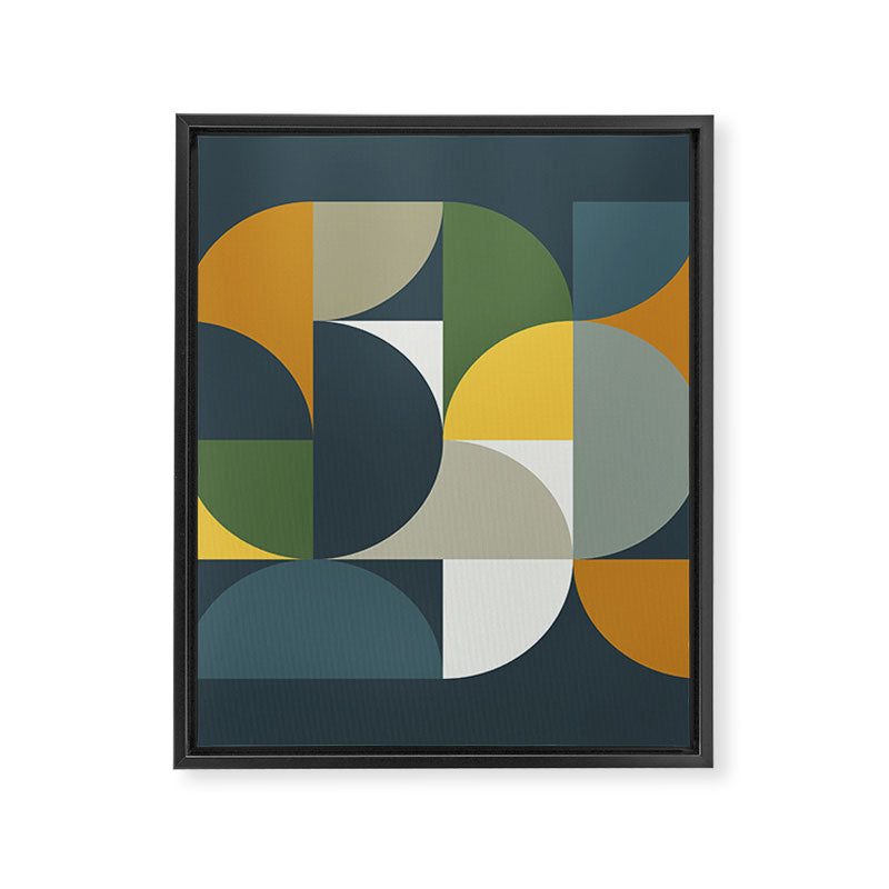 Mid Century Geometric 13/2 Framed Canvas Print Gallery Image 8