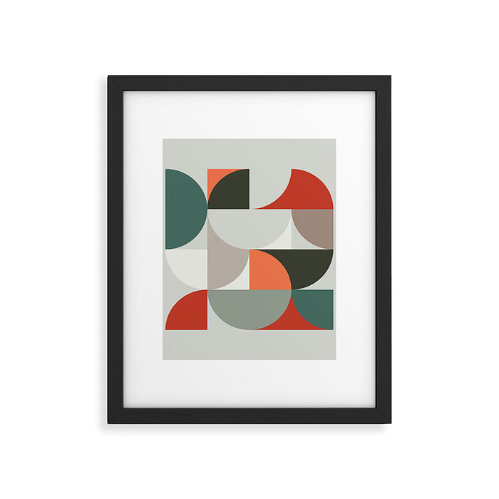Mid Century Geometric 14 Framed Art Print Gallery Image 1