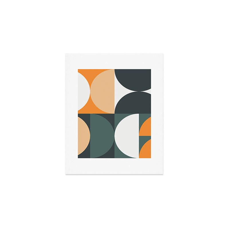 Mid Century Geometric 15B Art Print Gallery Image 1