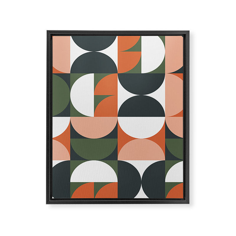 Mid Century Geometric 16 Framed Canvas Print Gallery Image 8