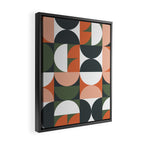 Mid Century Geometric 16 Framed Canvas Print Gallery Image 2