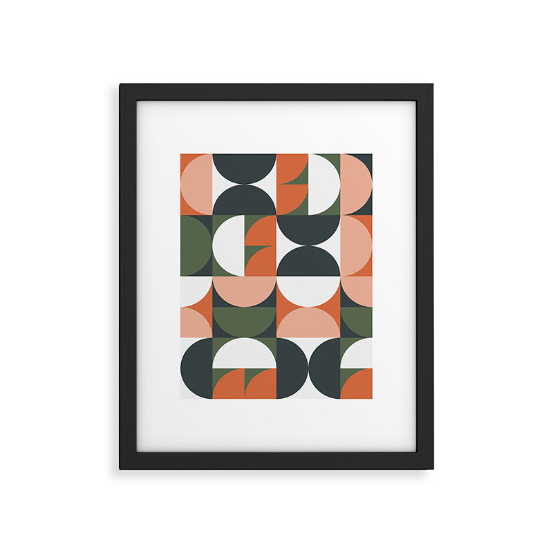 Mid Century Geometric 16 Framed Art Print Gallery Image 4