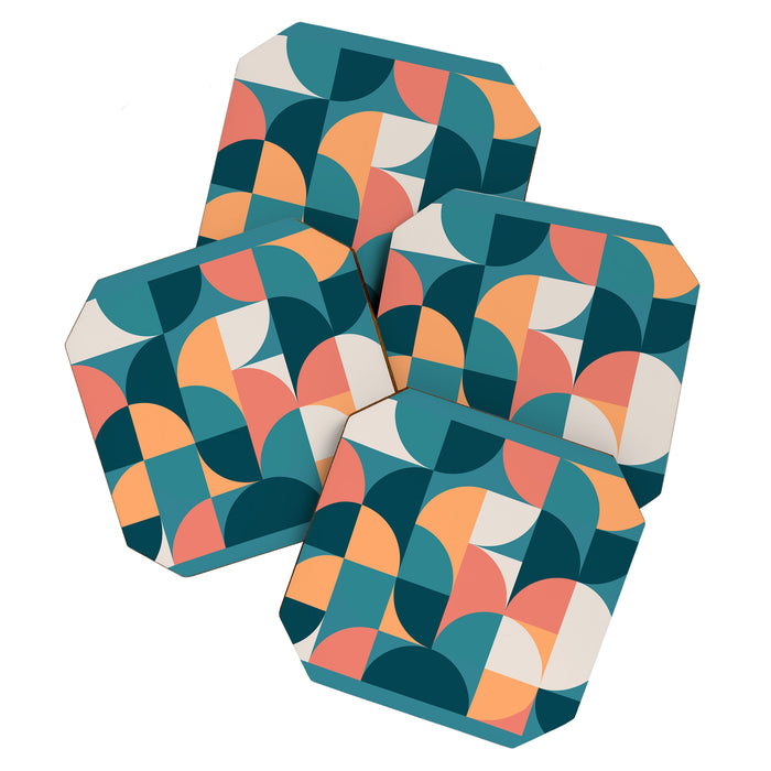 Mid Century Geometric 18 Coaster Gallery Image 1