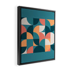 Mid Century Geometric 18 Framed Canvas Print Gallery Image 2