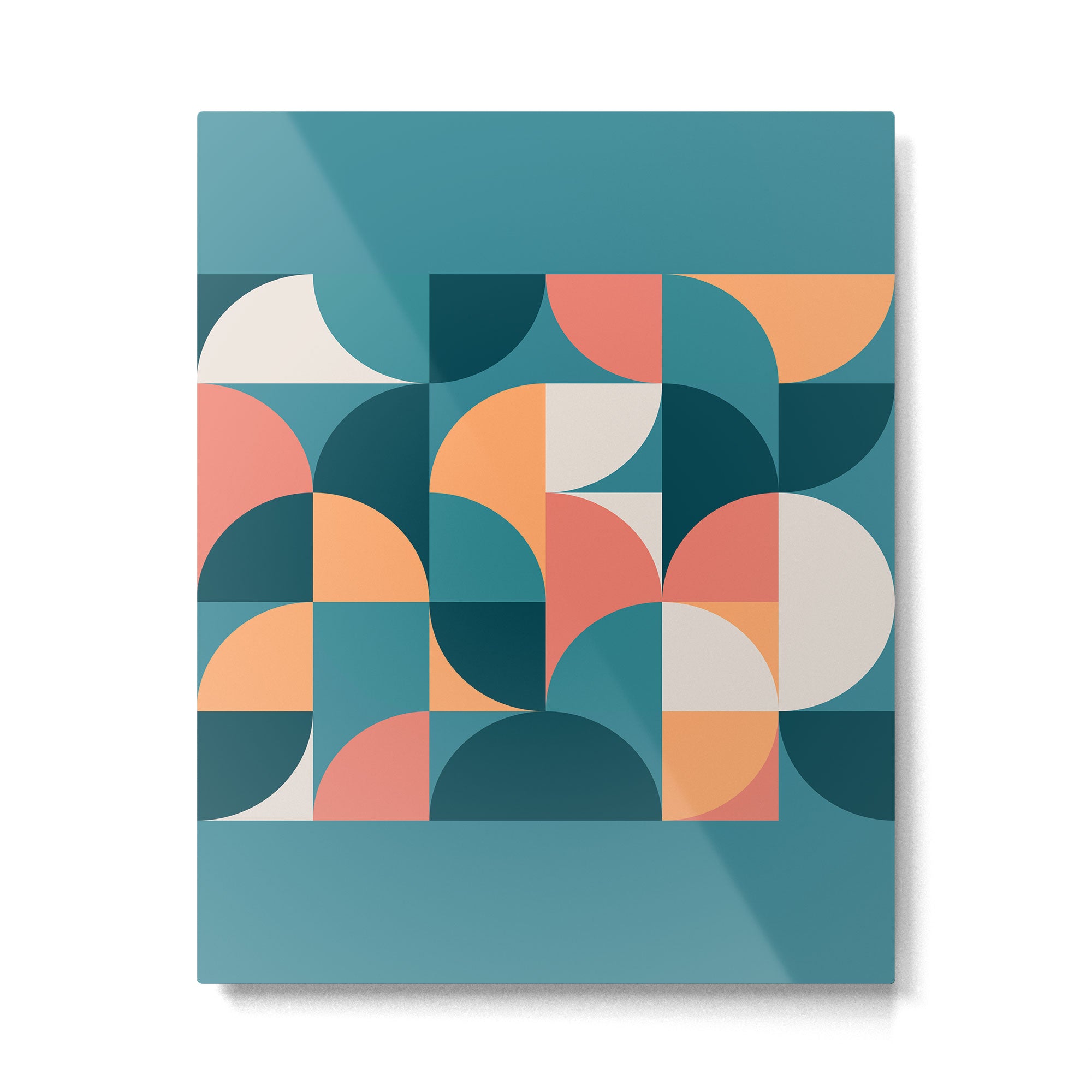 Mid Century Geometric 18 Metal Print Gallery Image 6