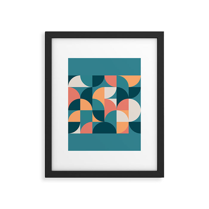 Mid Century Geometric 18 Framed Art Print Gallery Image 1