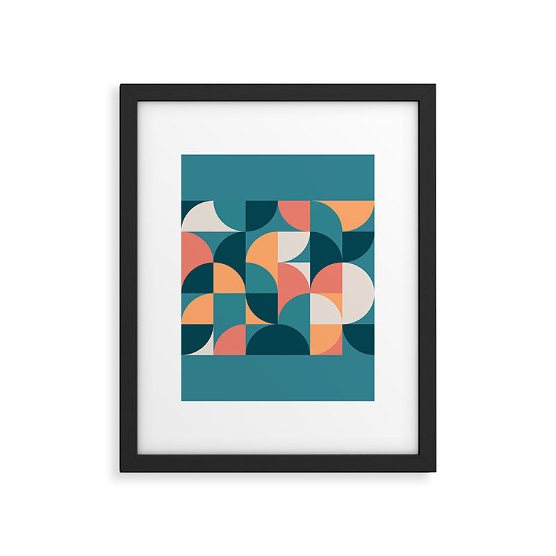 Mid Century Geometric 18 Framed Art Print Gallery Image 6