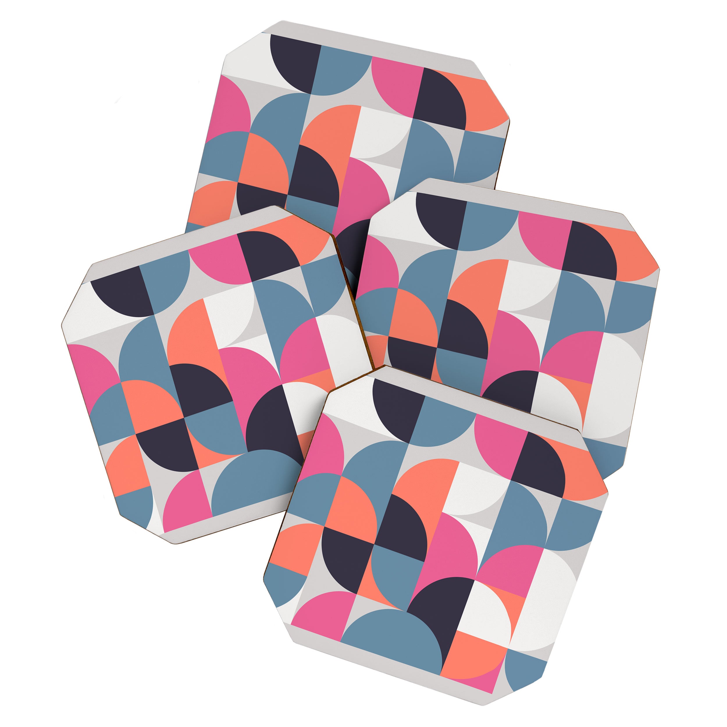 Mid Century Geometric 21 Coaster Gallery Image 1