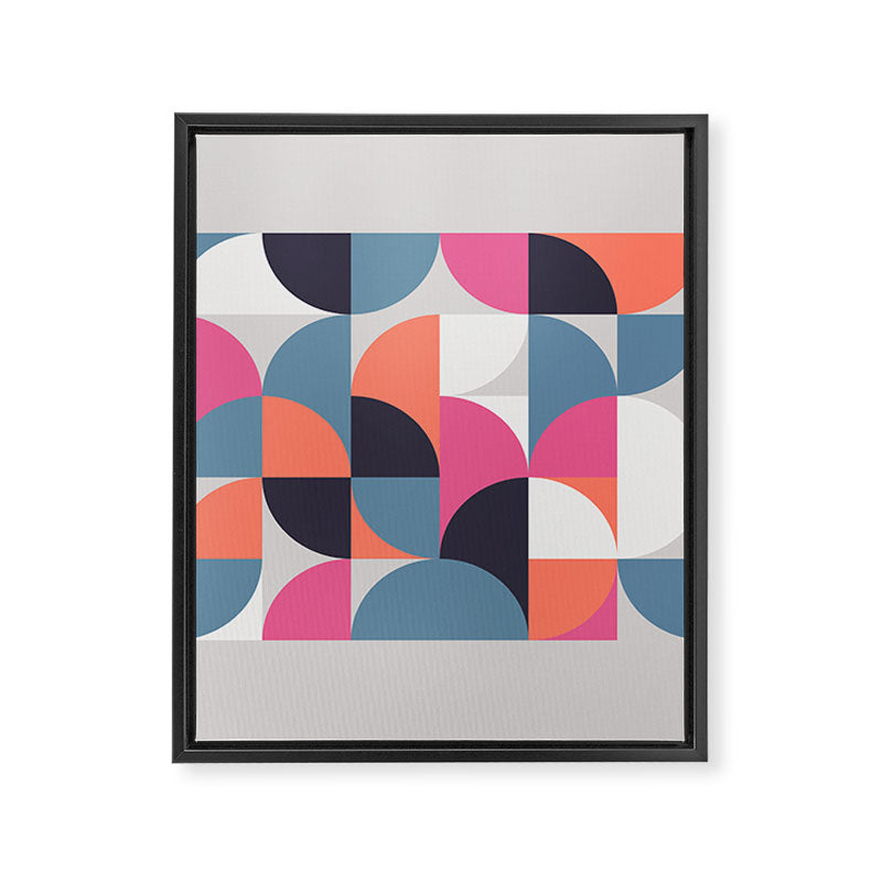 Mid Century Geometric 21 Framed Canvas Print Gallery Image 6