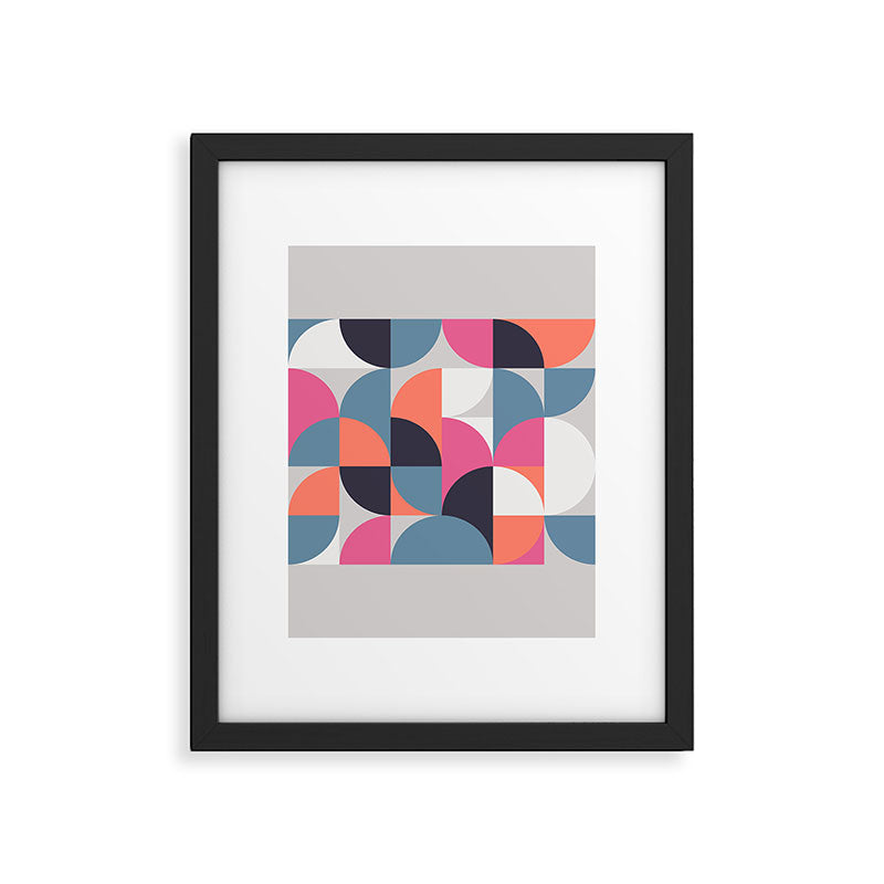 Mid Century Geometric 21 Framed Art Print Gallery Image 5