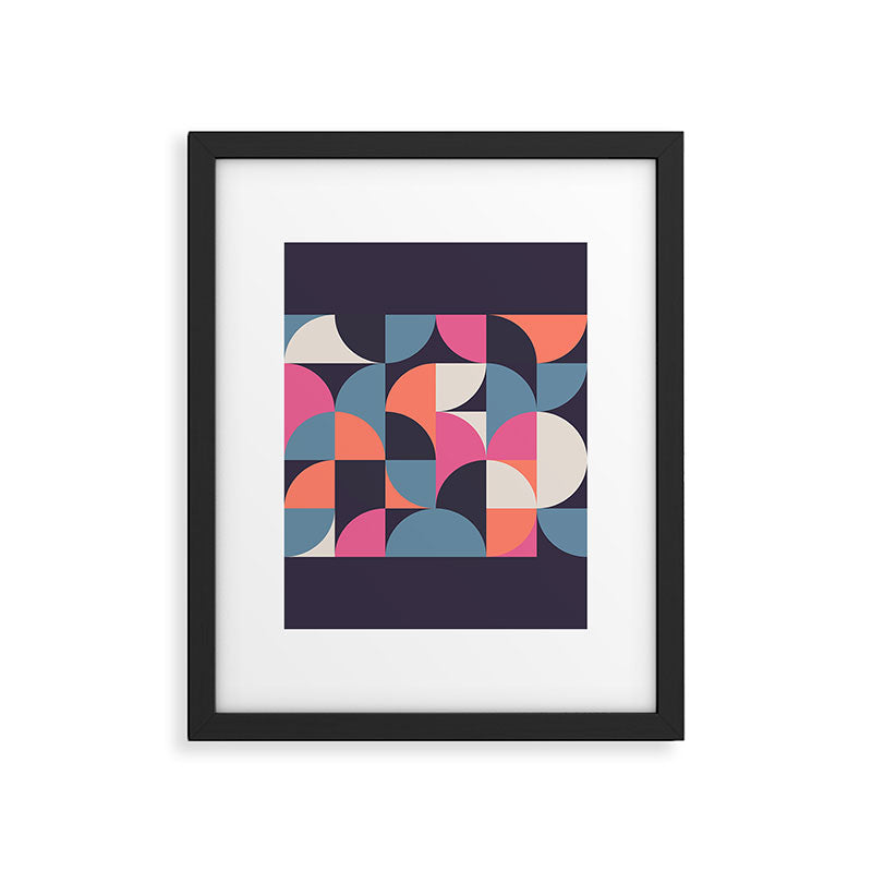 Mid Century Geometric 22 Framed Art Print Gallery Image 5