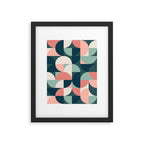 Mid Century Geometric 23B Framed Art Print Gallery Image 6