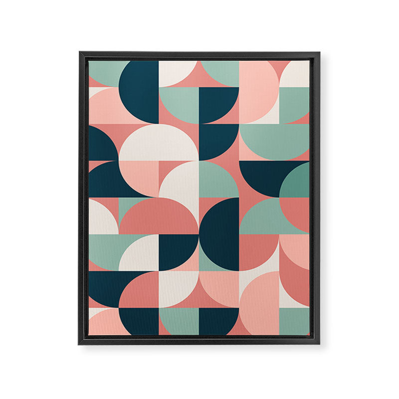Mid Century Geometric 23C Framed Canvas Print Gallery Image 8