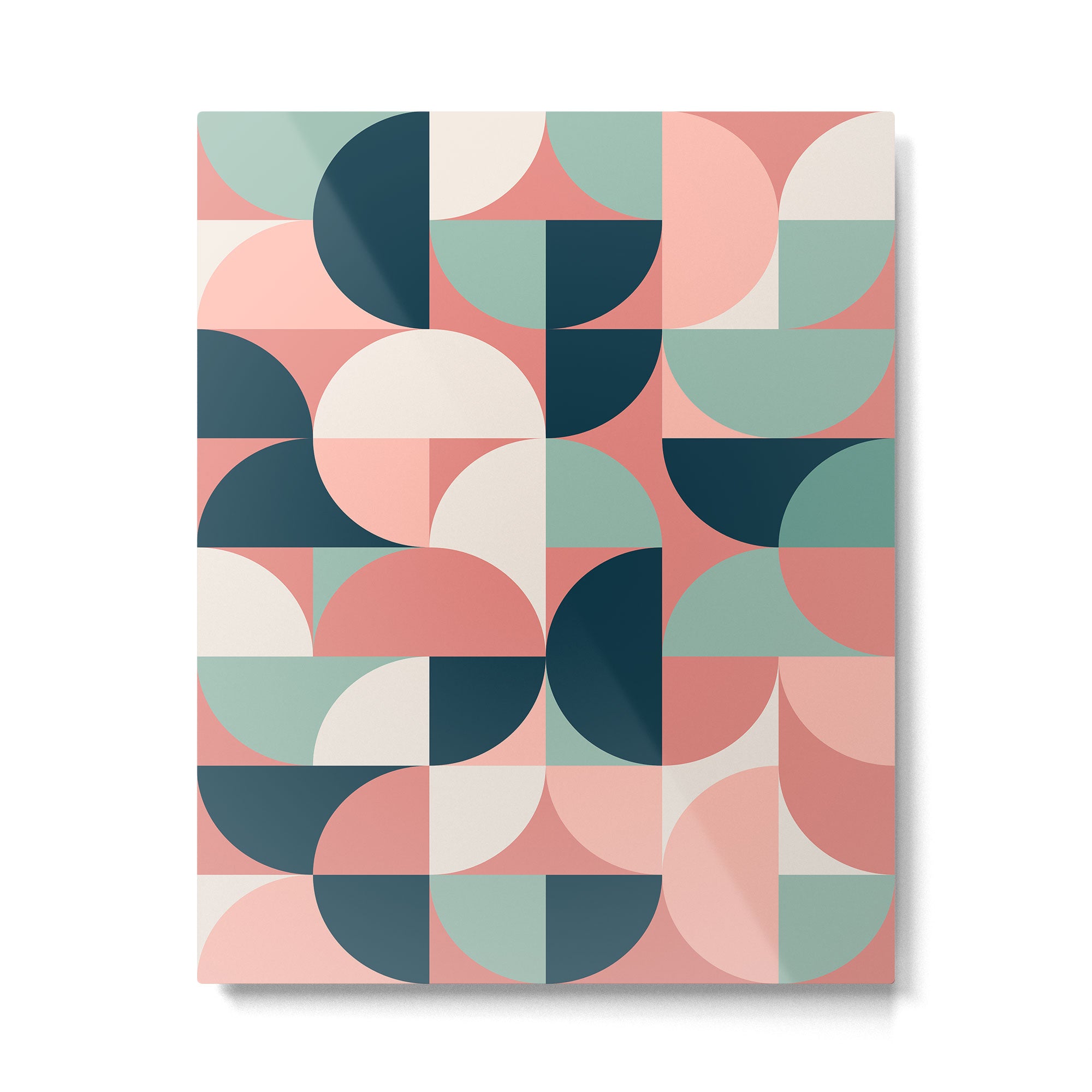 Mid Century Geometric 23C Metal Print Gallery Image 6
