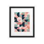 Mid Century Geometric 23C Framed Art Print Gallery Image 4