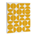 Mid Century Modern Geometric 04 Yellow Canvas Print Gallery Image 6