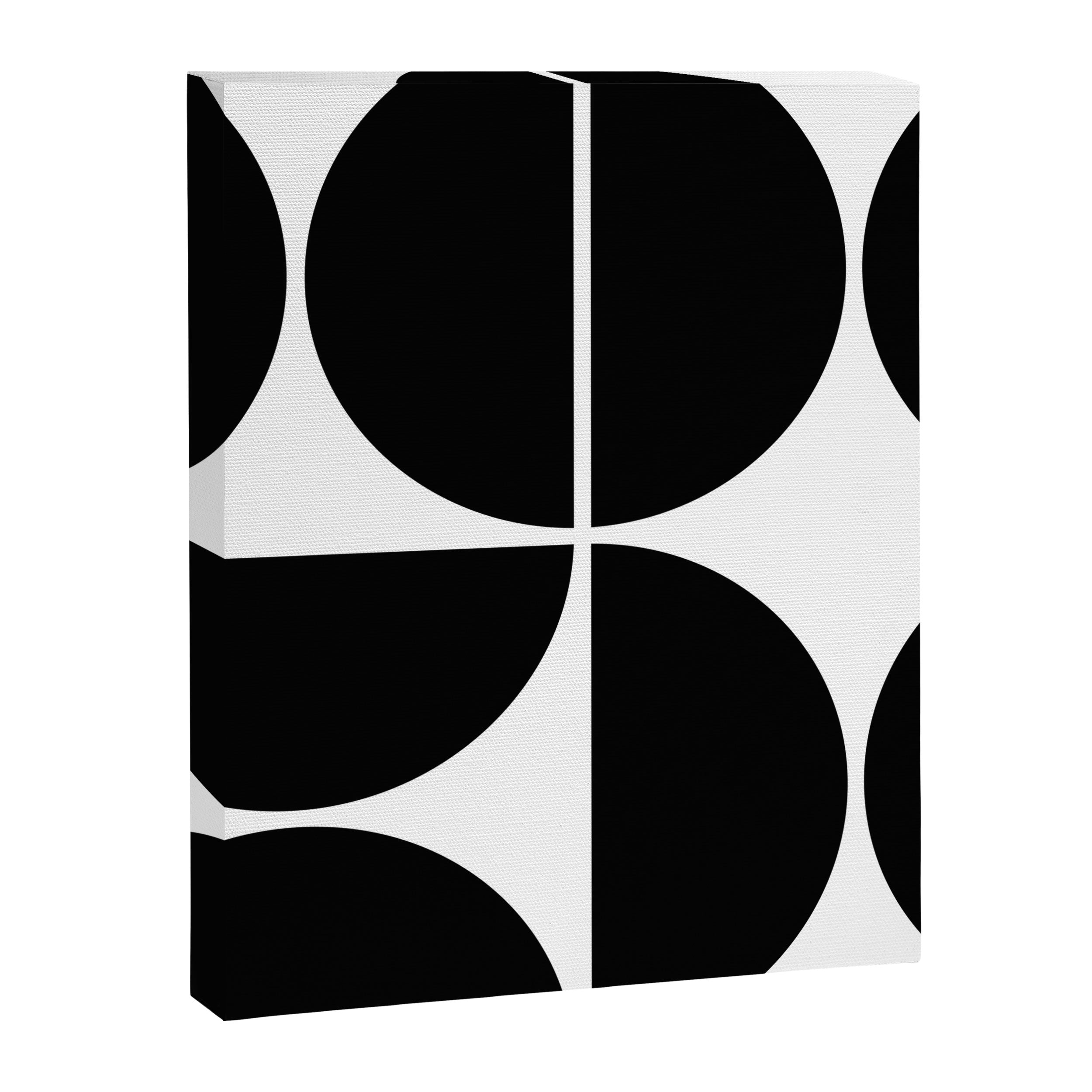 Mid Century Modern Black Square Canvas Print Gallery Image 8