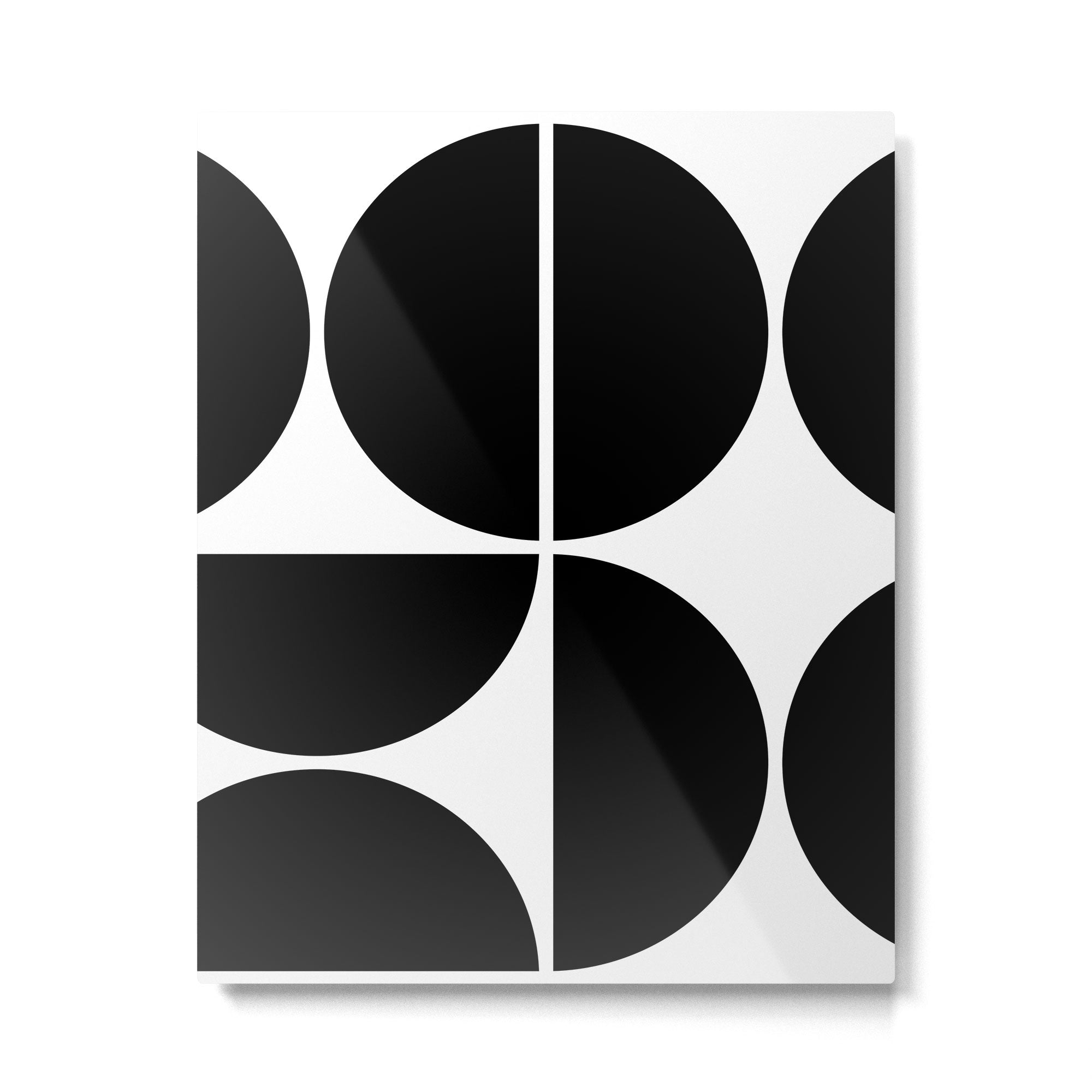 Mid Century Modern Black Square Metal Print Gallery Image 6