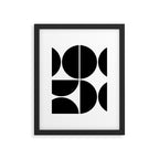 Mid Century Modern Black Square Framed Art Print Gallery Image 4