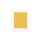 Mid Century Modern Geo 04B Yellow Art Print Gallery Image 1