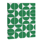 Mid Century Modern Geometric 04 Green Canvas Print Gallery Image 6