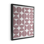 Mid Century Modern Geometric 04 Dusty Pink Framed Canvas Print Gallery Image 2