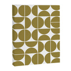 Mid Century Modern Geometric 04 Flat Gold Canvas Print Gallery Image 6