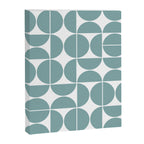 Mid Century Modern Geometric 04 Glass Blue Canvas Print Gallery Image 6