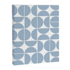 Mid Century Modern Geometric 04 Soft Blue Canvas Print Gallery Image 6