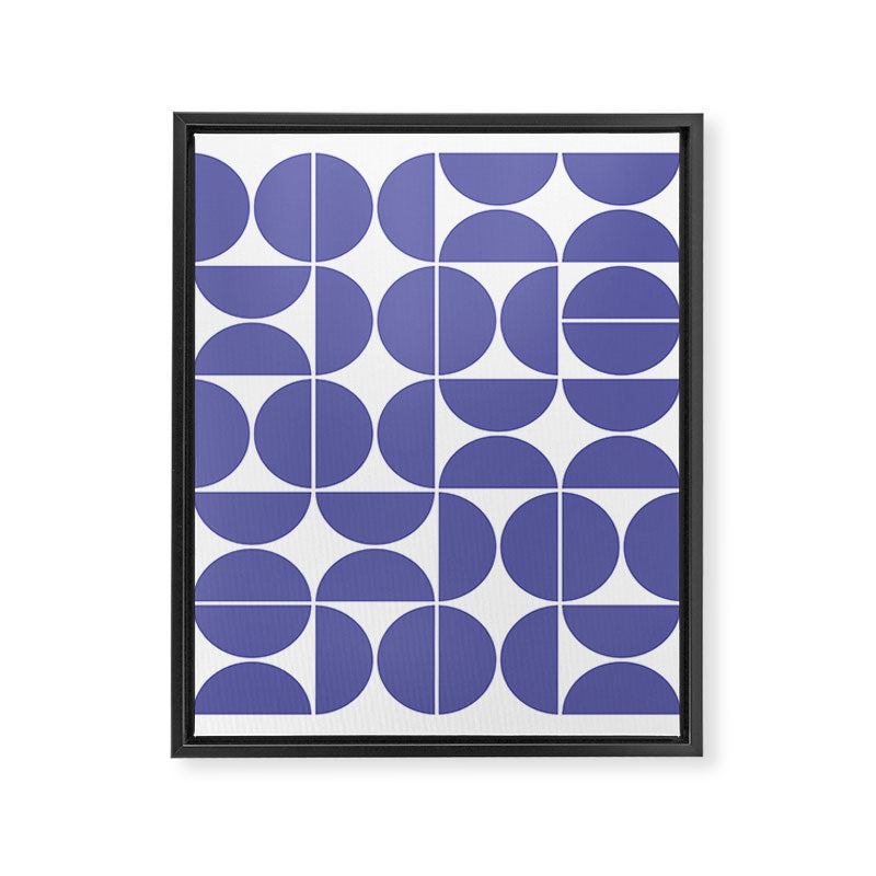 Mid Century Modern Geometric 04 Very Peri Framed Canvas Print Gallery Image 6