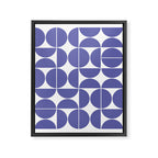Mid Century Modern Geometric 04 Very Peri Framed Canvas Print Gallery Image 6