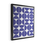 Mid Century Modern Geometric 04 Very Peri Framed Canvas Print Gallery Image 2