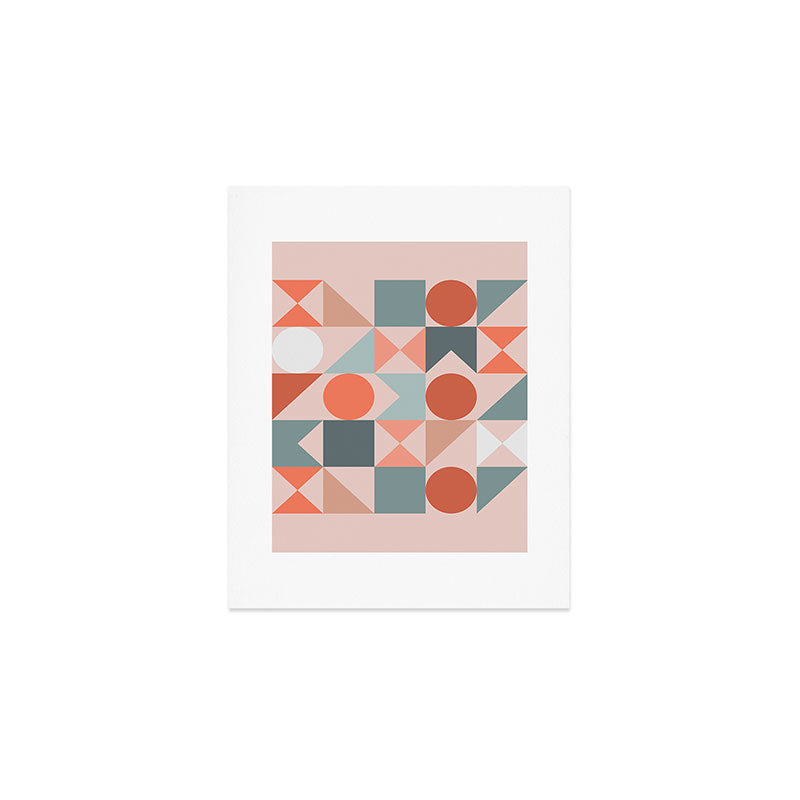 Mid Century Modern  Geometric 06 Art Print Gallery Image 1